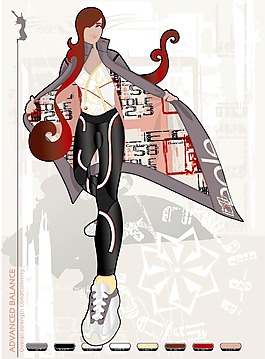 風衣女子
