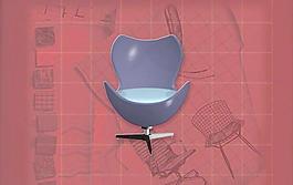 現代主義風格之名家作品3D模型Ame Jacobsen2