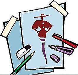 服裝設(shè)計(jì)圖矢量圖