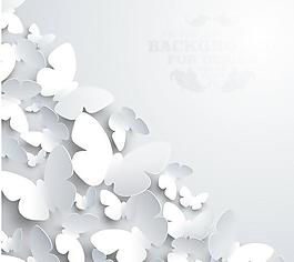 時(shí)尚蝴蝶剪影矢量素材5