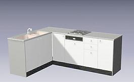 櫥具典范之櫥柜3D模型B-002