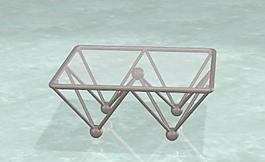當代 、現代家具茶幾3D模型c-005