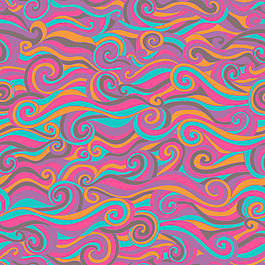 無(wú)縫波矢量手繪圖案