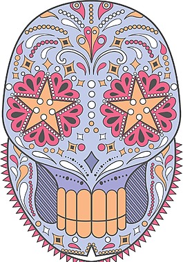 糖頭骨矢量元素