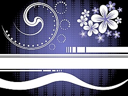 矢量花紋漂亮的插圖