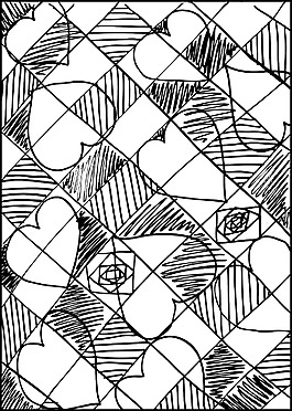 摘要情人節(jié)背景矢量插畫
