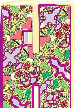圣誕節(jié)的手寫(xiě)體字母矢量插畫(huà)