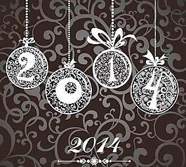 2014馬年圣誕主題模板矢量素材4