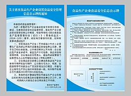 食品安全信息公示牌