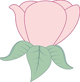 粉紅玫瑰矢量