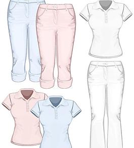 三維服裝模板矢量素材04