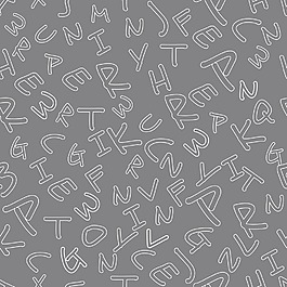 與英文字母的無縫模式