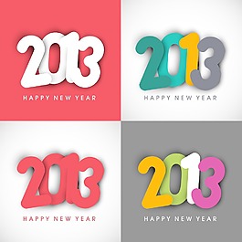 2013新年快樂的程式化的背景