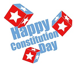 星星背景憲法日矢量插畫