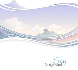 美麗的風(fēng)景矢量素材06
