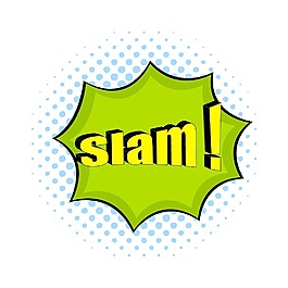 复古的SLAM的文本广告设计