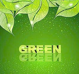 綠色主題矢量素材01