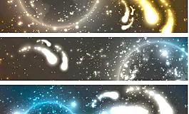 星光璀璨的banner2向量