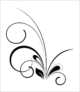 黑色的插花藝術