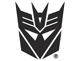 變形金剛狂派霸天虎logo標志矢量圖