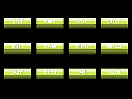 光澤圖標矢量集