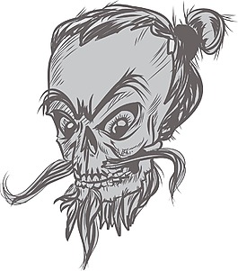 顱骨矢量元素