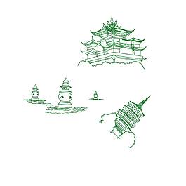 手繪杭州