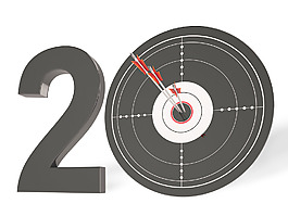 20显示了第二十周年的生日或第二十