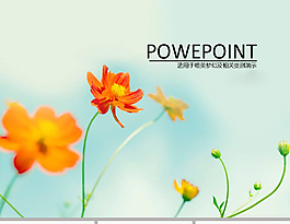 花草ppt模板