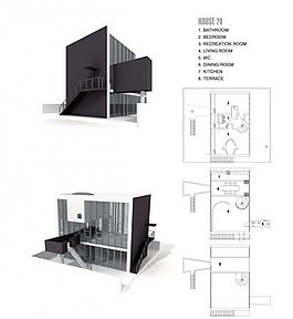 冷色系現(xiàn)代建筑3D模型