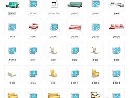 室內(nèi)家具和燈具等的模型十一