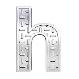 一個(gè)小寫(xiě)字母的字符集鋼花紋板