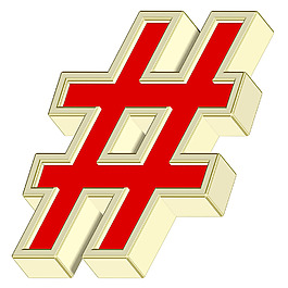 數(shù)字標(biāo)記從紅色與金框字母集白色隔離