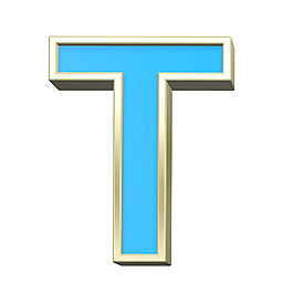 一封信來自綠松石與金亮幀字符集