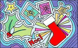圣诞矢量插画