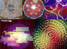 幻彩馬賽克背景矢量素材