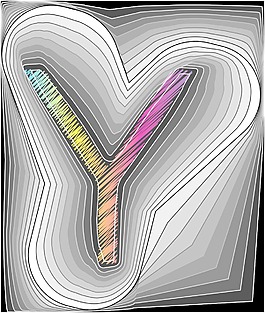摘要字體矢量插畫