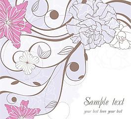 無縫背景花5矢量