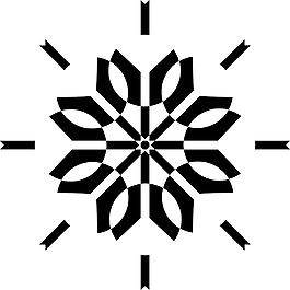 觀賞雪花的形狀
