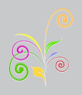 彩色的蓬勃發(fā)展要素設(shè)計