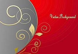 absatract金色花假日的旗幟