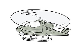 直升飛機(jī)矢量插圖