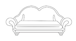 沙發的形狀向量