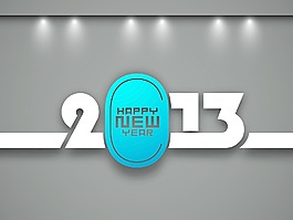 2013新年快樂的程式化的背景
