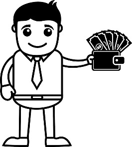 收入的增長(zhǎng)-子公司的錢(qián)-矢量插畫(huà)