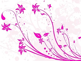 蹩腳的花卉插圖