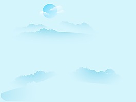 在藍(lán)色的美麗的自然背景