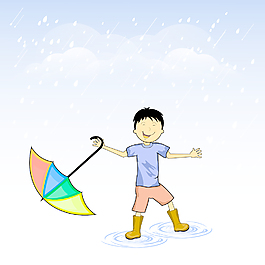 壞天氣季節(jié)概念有雨