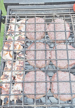 肉类在烧烤