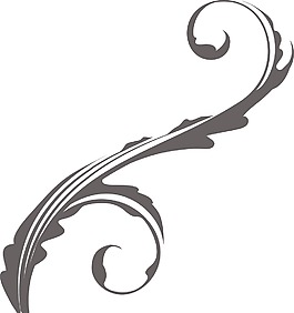矢量花卉渦流
